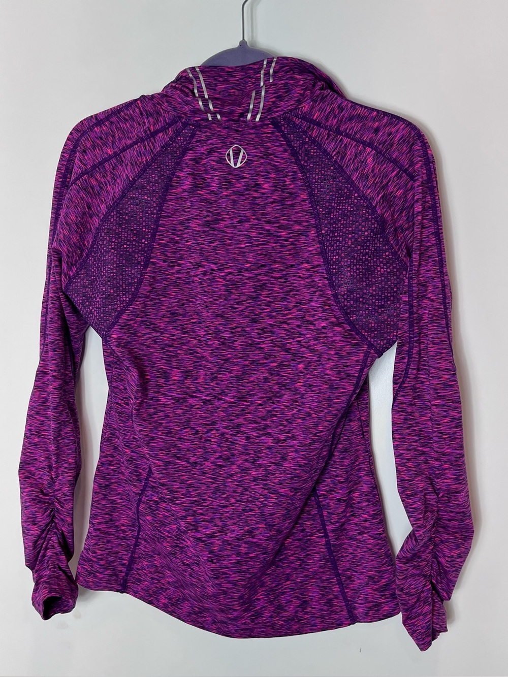 Sunice Purple Space-Dye Quarter-Zip Active Top Long Sleeve Jersey Cycling Medium - Picture 8 of 8